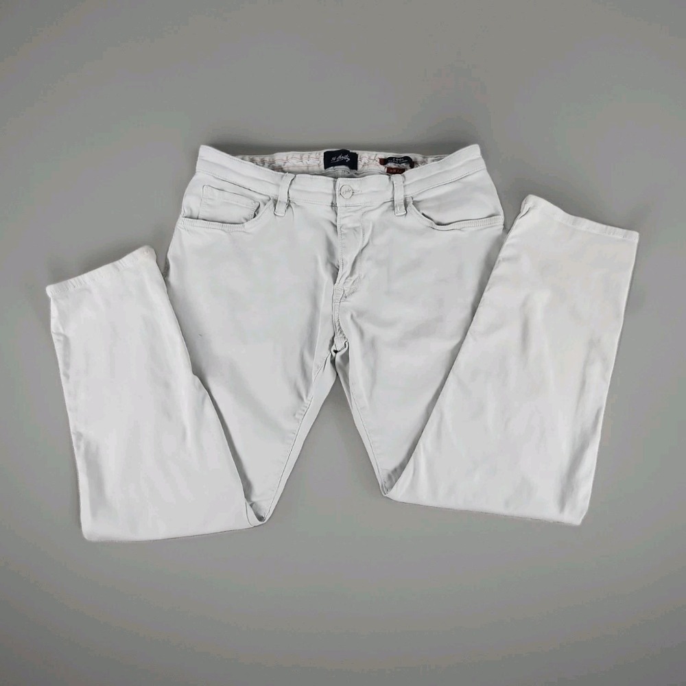 34 Heritage Cool Mid-Rise Tapered Men's 35x29 Soft Stretch Pants Dove Gray Jeans